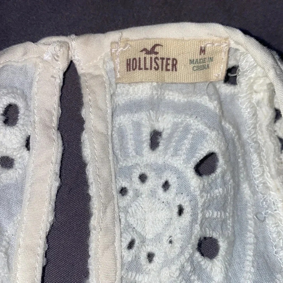 Hollister boho chic lace sleeveless muscle blouse Sz M - Picture 6 of 7